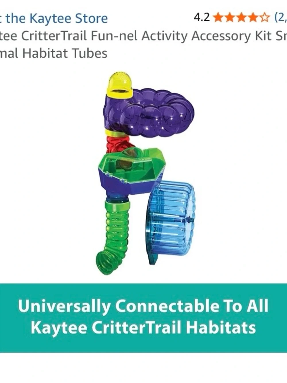New Kaytee CritterTrail Activity Accessory Kit